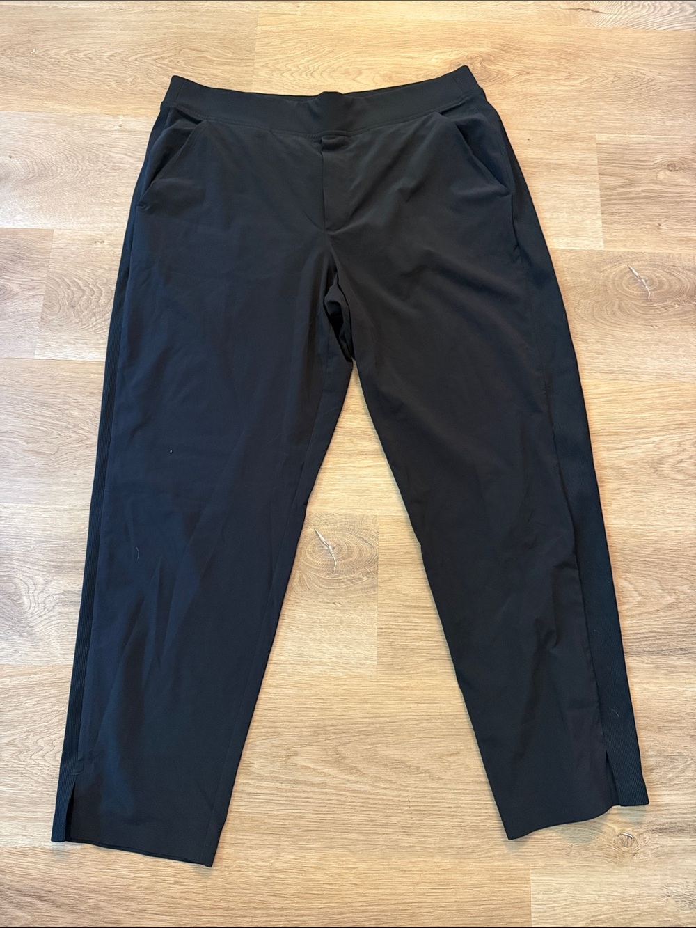 Athleta Brooklyn Black Track Athletic Pants with Side Pockets Size 14